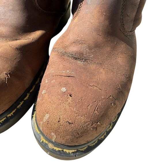 Dr Martens Icon Steel Toe Work Boots Brown Leather M9 L10 Industrial Anti Static - Picture 9 of 16